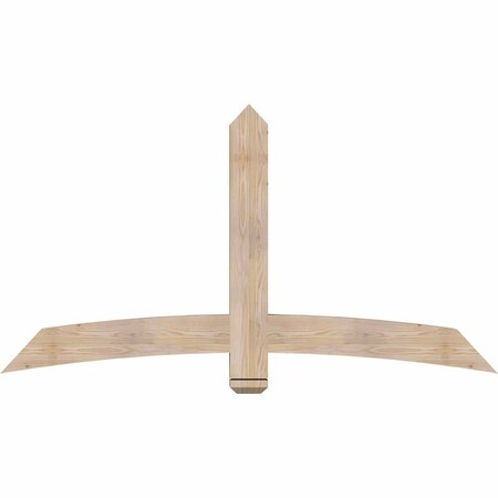 Ekena Millwork Bellingham Smooth Timber Gable Bracket, Douglas Fir, 72"W x 39"H x 3 1/2"D x 5 1/2"F, 13/12 Pitch GBW072X39X0406BEL00SDF